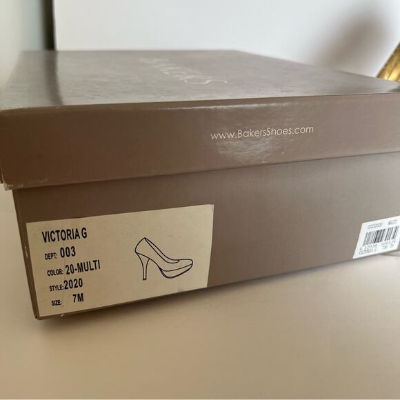 Bakers Glitter Heels Size 7M Multicolor Pumps - Picture 2 of 11